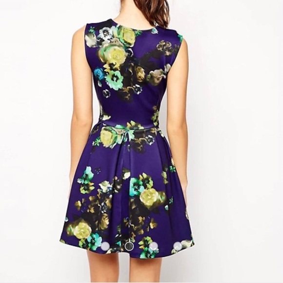 ASOS Floral Print Skater Dress - Picture 4 of 6